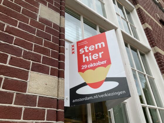 Election, vote here, amsterdam